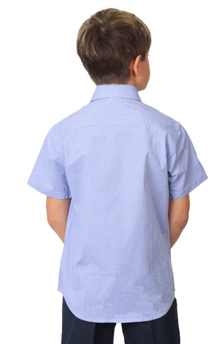 Boys Signature Gingham Short Sleeve Shirt