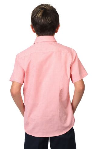 Boys Signature Gingham Short Sleeve Shirt