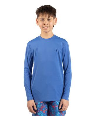 Boys Solid Long Sleeve Rashguard