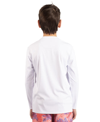 Boys Solid Long Sleeve Rashguard