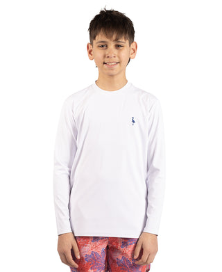 Boys Solid Long Sleeve Rashguard