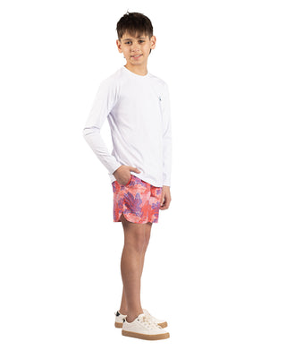 Boys Solid Long Sleeve Rashguard
