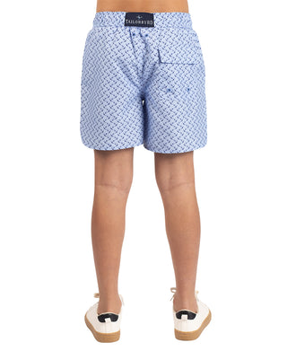 Boys Anchors Printed Swim Shorts