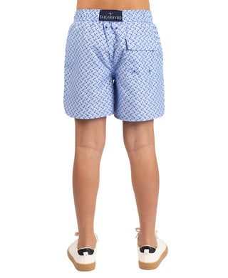 Boys Anchors Printed Swim Shorts
