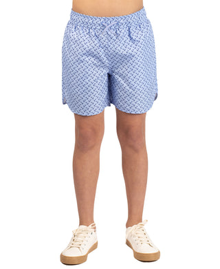 Boys Anchors Printed Swim Shorts