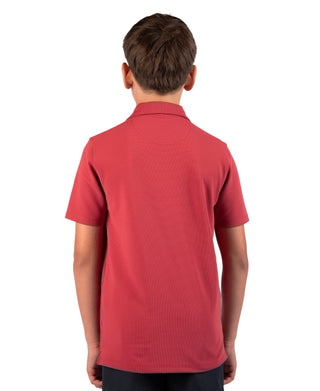 Boys Micro Grid Textured Performance Polo