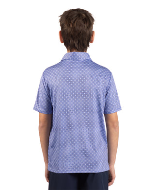 Boys Geo Floral Performance Polo