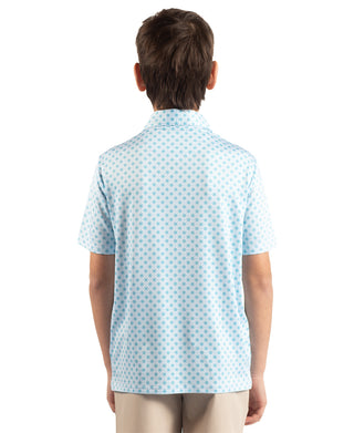 Boys Geo Floral Performance Polo