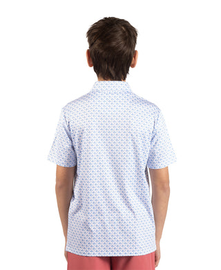 Boys Carts and Byrds Performance Polo
