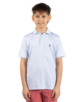 Boys Carts and Byrds Performance Polo