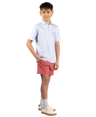 Boys Carts and Byrds Performance Polo