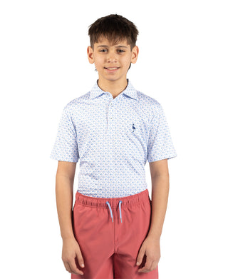 Boys Carts and Byrds Performance Polo