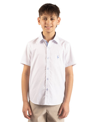 Boys Signature Oxford Short Sleeve Shirt