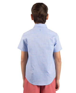 Boys Signature Chambray Short Sleeve Shirt