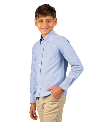 Boys Signature Oxford Long Sleeve Shirt