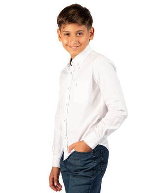 Boys Signature Oxford Long Sleeve Shirt