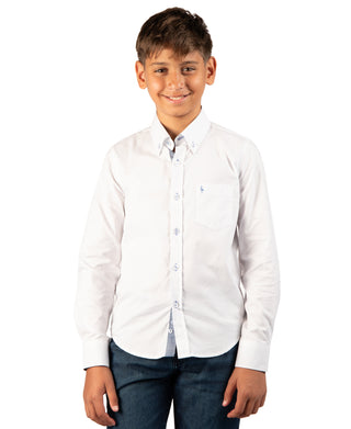 Boys Signature Oxford Long Sleeve Shirt