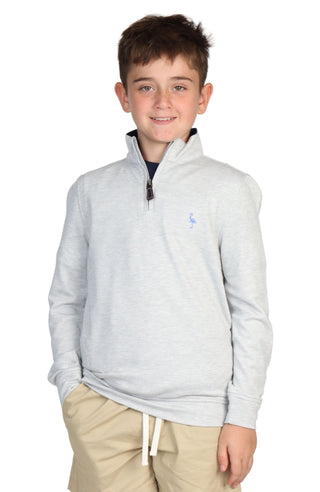 Boys Contrast Trim Modal Quarter-Zip