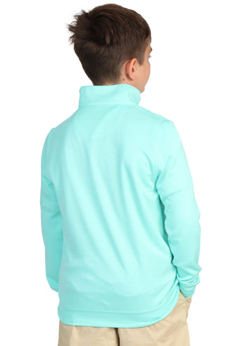 Boys Contrast Trim Modal Quarter-Zip