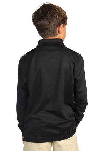 Boys Long Sleeve Modal Polo