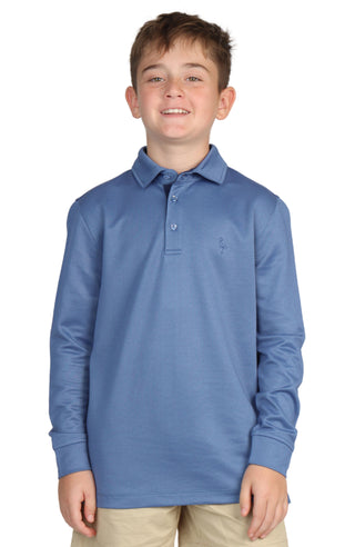 Boys Long Sleeve Modal Polo