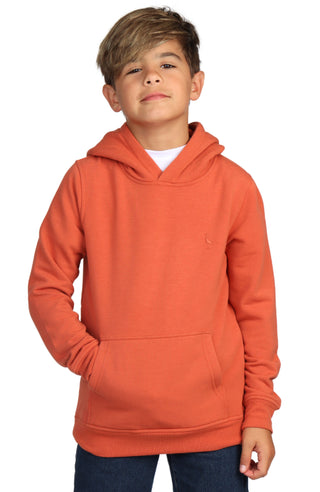 Boys Sueded Fleece Pullover Hoodie