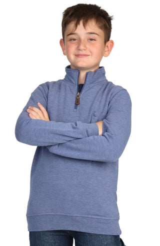 Boys Sueded Fleece Quarter-Zip