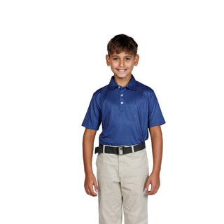 Boys Gametime Performance Polo - Mini Houndstooth