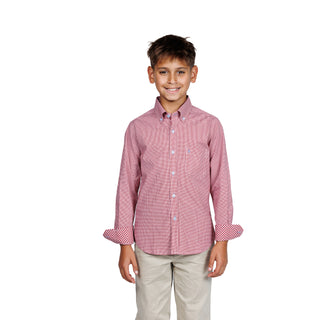 The Fall Standard Boys Micro Gingham Buttondown