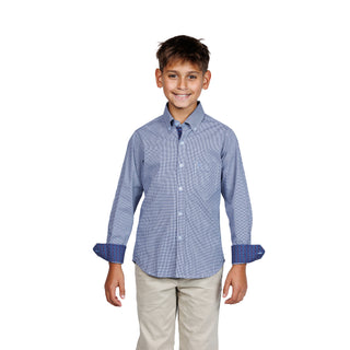 The Fall Standard Boys Micro Gingham Buttondown