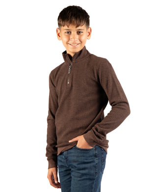Boys Cozy Knit Quarter Zip
