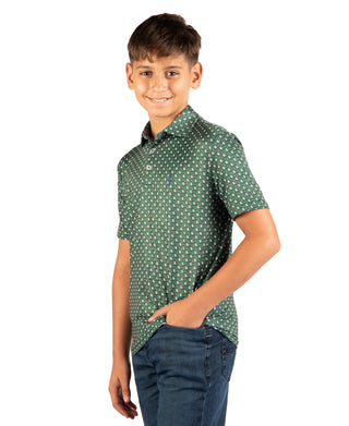 Boys Golf Snowmen Performance Polo