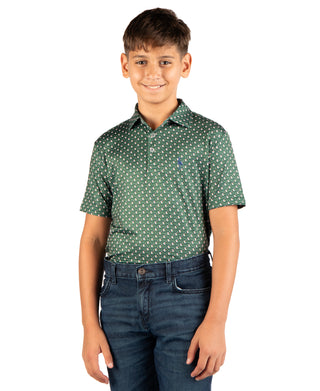 Boys Golf Snowmen Performance Polo