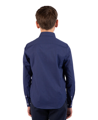 Boys Classic Tonal Gingham Shirt