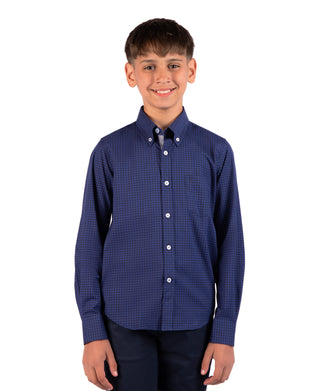 Boys Classic Tonal Gingham Shirt