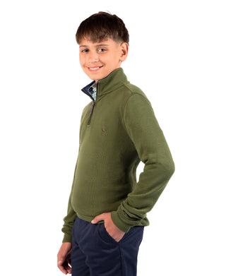 Boys French Rib Quarter Zip
