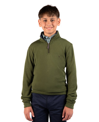 Boys French Rib Quarter Zip