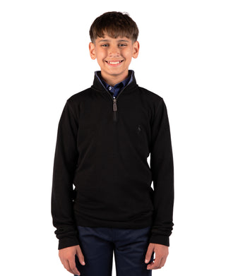 Boys French Rib Quarter Zip