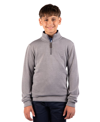 Boys French Rib Quarter Zip