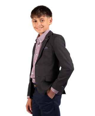Boys Subtle Glen Plaid Sport Coat