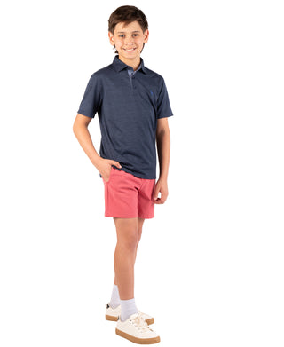 Boys Solid Mesh Performance Polo