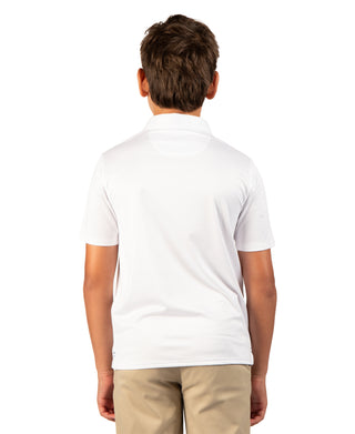 Boys Airflow Melange Mesh Performance Polo
