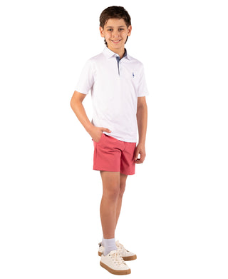 Boys Solid Mesh Performance Polo
