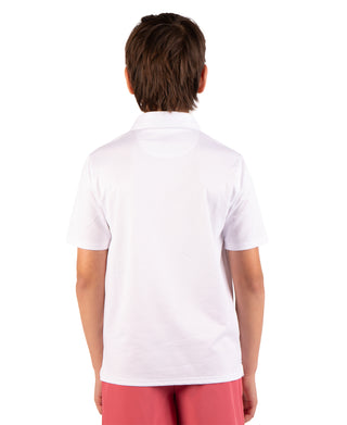 Boys Solid Mesh Performance Polo