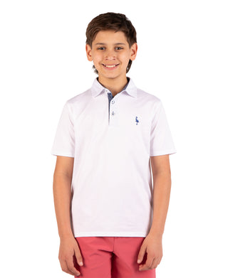 Boys Solid Mesh Performance Polo