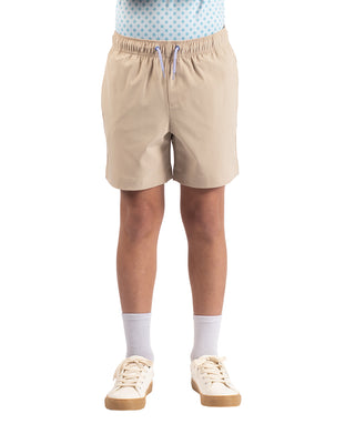 Boys Solid Performance Drawstring Shorts