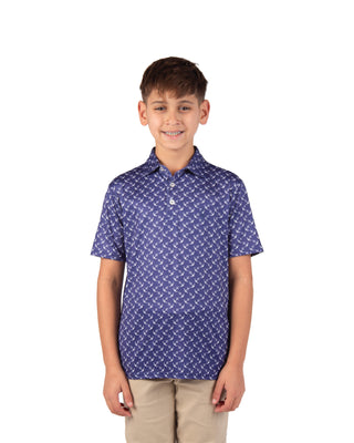 Boys Sailing Anchors Performance Polo