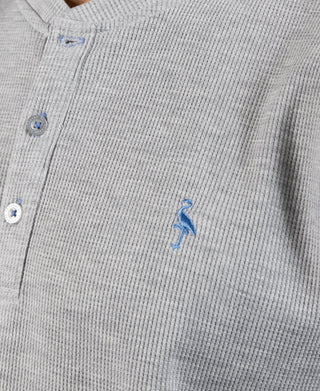 Crew Neck Henley T-Shirt