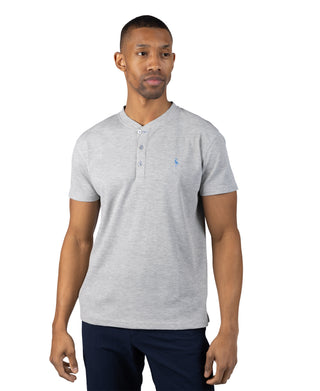 Crew Neck Henley T-Shirt