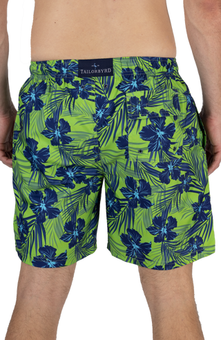 Green Tropical Swim Shorts